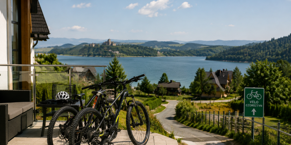 Apartament przy trasach rowerowych VELO Czorsztyn to wygodna baza na aktywny wypoczynek- Black Apart