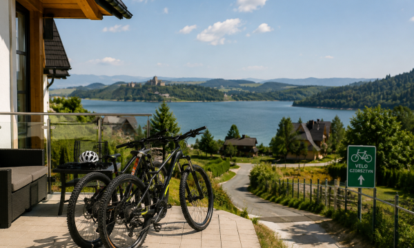Apartament przy trasach rowerowych VELO Czorsztyn to wygodna baza na aktywny wypoczynek- Black Apart